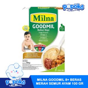 MILNA GOODMIL 8+ BERAS MERAH SEMUR AYAM 100 GR