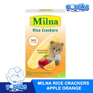 MILNA RICE CRACKERS APPLE ORANGE