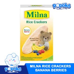 MILNA RICE CRACKERS BANANA BERRIES